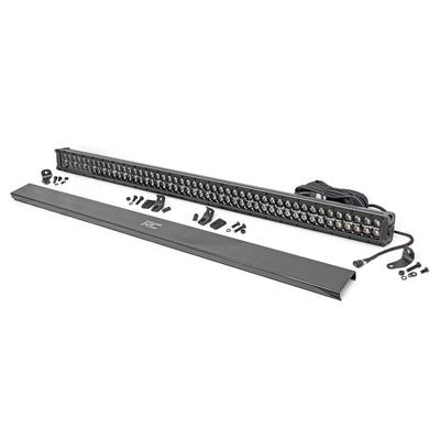 Rough Country Black Series 50" Curved Cree LED Light Bar with Amber DRL - 70950BDA